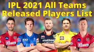 IPL 2021 All Teams Released Players List | CSK | MI | KKR | RCB | DC | SRH | RR | KXIP[ Hindi ]