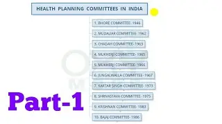 Health Planning Committees In India -1