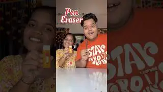 My Sister Vs Me : Who will make the best Eraser for Pen #shorts