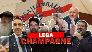 FILIPPO CHAMPAGNE risponde IN DIRETTA alla festa della LEGA: IMBUCATI al pranzo del CARROCCIO