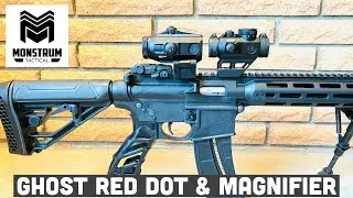 Monstrum Tactical Ghost 1x20 Red Dot и 3-кратный увеличительный прицел