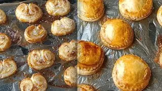 Homemade Puff Pastry Sheets | Bakery Style Patties & French Hearts Recipe | 3 in 1 Pastry Tutorial