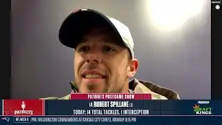 Robert Spillane Joins Patriots Postgame Show After 32-13 Win vs. Cleveland | NFL Week 8
