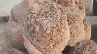 Asmr new stoney sand brown sand dry floor dasty soft#clay#asmr#remix#satisfying#viralshort#clay...