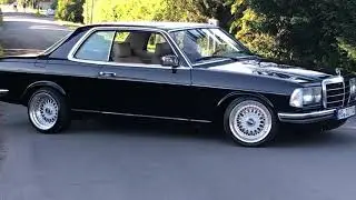 Mercedes Benz w123 230ce Coup&eacute; Black Pearl BBS RS