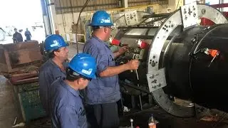 On-Site Machining of Cruise Ship Rudderstock in Bahamas