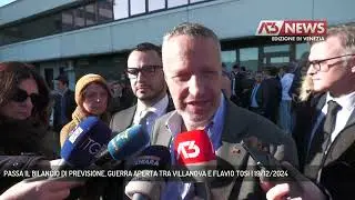 PASSA IL BILANCIO DI PREVISIONE, GUERRA APERTA TRA VILLANOVA E FLAVIO TOSI | 19/12/2024