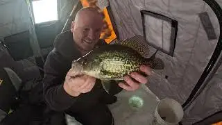 Ice Fishing 2025 - Big Bluegills - Big Crappies - Central MN