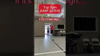 Подача в прыжке с верхним вращением