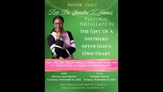 Installation Sunday of Reverend Dr. Sandra K. James