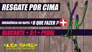 Resgate por cima para rapel, aprenda a fazer!