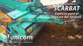 Maquina limpiando el Sargado en República Dominicana Mayo 2018