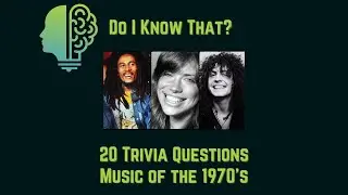 Music of the 1970's Quiz -  20 Multiple Choice Questions with Answers