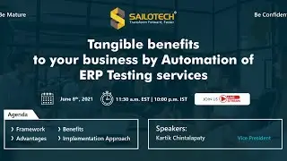 Tangible benefits to your Business by Automation of ERP Testing Services