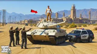 Franklin Vs 5 Star Police: No Damage Challenge! 🔥 | GTA 5