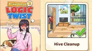 Brain Puzzle 2 Logic Twist Hive Cleanup #games #brainpuzzle #bee 