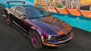Painting rims  on mustang 