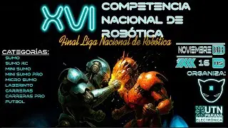XVI competencia nacional de rob&oacute;tica - en vivo UTN Paran&aacute; - 08/nov/2025 - desde el CPC