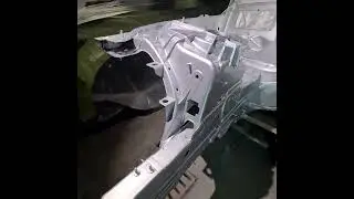Mercedes C klasse W205 фарбуєм четверть після заміни #autobody #car  #autorepair #bodyshop #shorts
