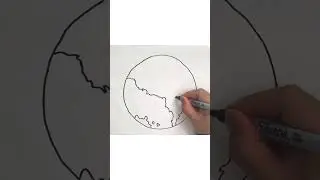 DRAWING FOR KIDS - How to draw the Earth | Planets #shorts