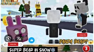 Playing in snow❄️ PANDA BEAR🐼😱 watch till🔚#trending #video #superbearadventure #snow #viral #fypシ 