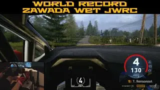 World Record Time Trial | EA Sports WRC 24 | Poland Zawada Wet | Junior WRC | Fanatec