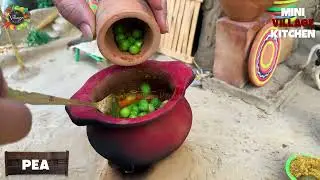 Matar Gosht Recipe with Chapati | Matar Chicken Sabzi + Phulka | Roti | Mini Cooking😋