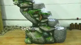 CHENYISHI Water Tank Rockery Flowing Water Fountain Small Fish Pond Balcony Outdoor Garden Layout