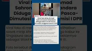 Viral Foto Diduga Sahroni Duduk di Bandara, Diisukan Kabur seusai Dimutasi Jadi Anggota Komisi I DPR