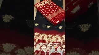 Pure Georgette Saree After Roll-Press😍#puregeorgettesaree #puresaree #georgettesaree #bandhejsaree