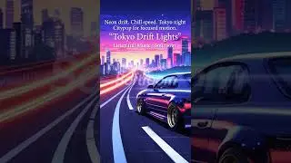 Neon drift. Chill speed. Tokyo night 🚗💨Citypop for focused motion #softroom  #retrobeats