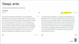 Texte &uuml;berarbeiten mit ChatGPT, DeepL write, Language Tool