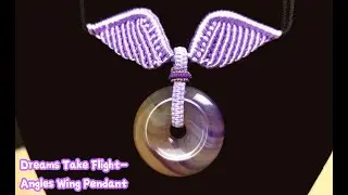 Dreams Take flight--Angles Wing Pendant #diy #pendant #wings Relaxing Handmade ASMR 手作疗愈时刻
