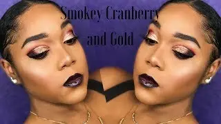 Smokey Cranberry and Gold | Fall Glam