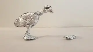 a foil chicken #stopmotion