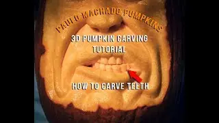 3D Pumpkin Carving - How To Carve Teeth Tutorial