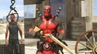 DEADPOOL vs THE WILD WEST MOD! (GTA 5 Mods Funny Moments)