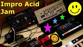 Impro Acid Jam - Roland TB-03 TR-6S - Swarm - Keystep 37 Boss RE-2 Space Echo Behringer VD400 HM300