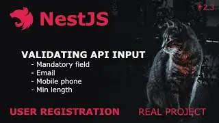 NestJS Tutorial #2 3 - Register - Validating data sent to the backend