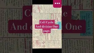 Cell cycle and division short notes #oneshot #biology #neet #biology #revision #trending