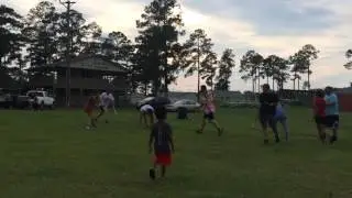 Speedy at 2017 stickball practice at poarch creek