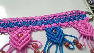 macrame toran tutorial two colour  easy tutorial of toran  2021