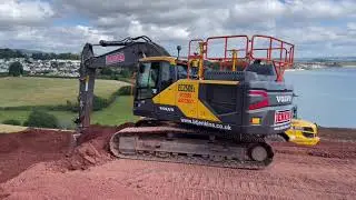 The New Volvo EC250EL owned by BT Jenkins and operated by Phil Nicholson.