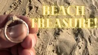 Metal Detecting Beach Treasure! FOUND Silver Ring! Real or Fake?
