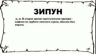 ЗИПУН - что это такое? значение и описание