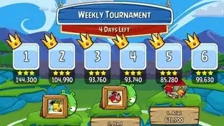 Angry Birds Friends Weekly Tournament - Week 60 All Six Levels (621,700) No Power-Ups