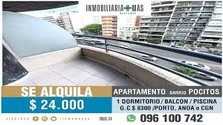 En Alquiler: Apartamento 1 Dormitorio | Pocitos