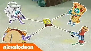 SpongeBob SquarePants | Voedselgevecht | Nickelodeon Nederlands