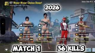 36 kills | In game qualifiers BGIS 2026| kill Domination 100%  #bgis #bgmi @BattlegroundsMobile_IN 