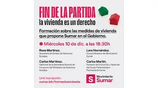 FIN DE LA PARTIDA: La vivienda es un derecho | Formación sobre nuestras medidas de vivienda